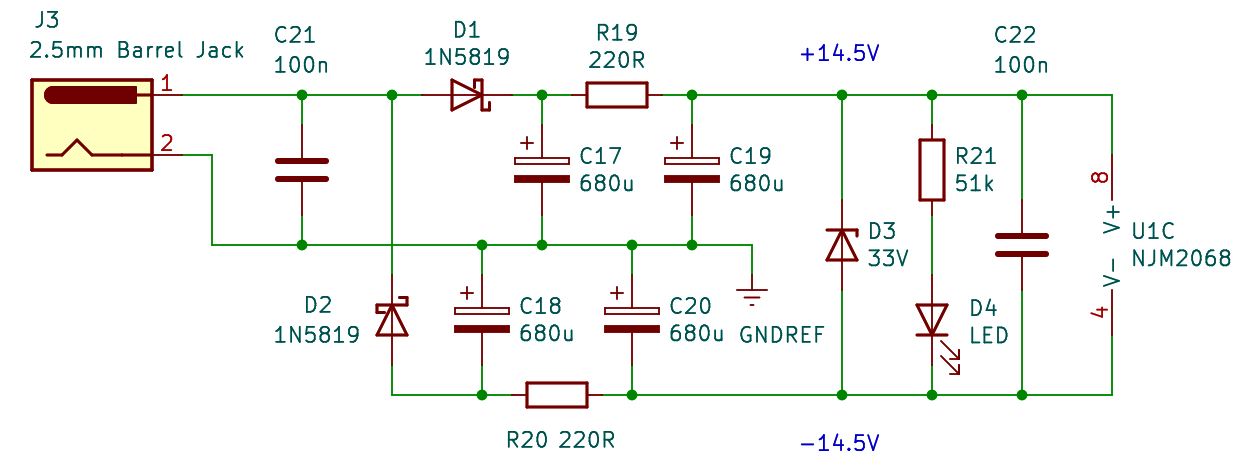 Spartan 5 linear split power supply schematic diagram