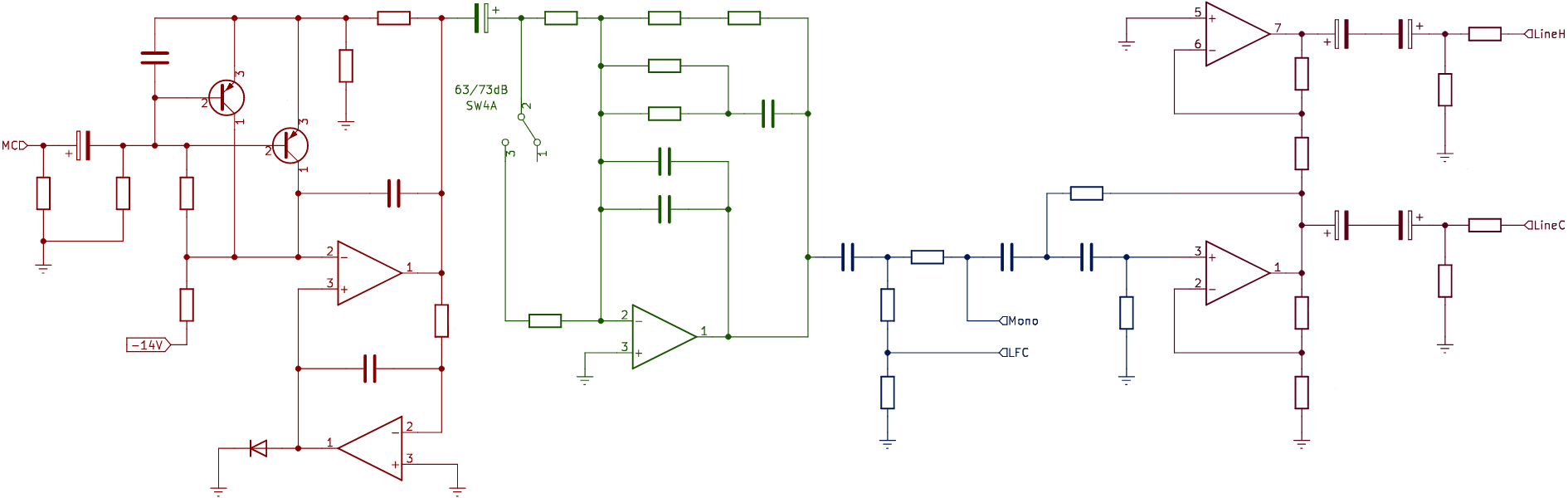 MC Pro signal path schematic