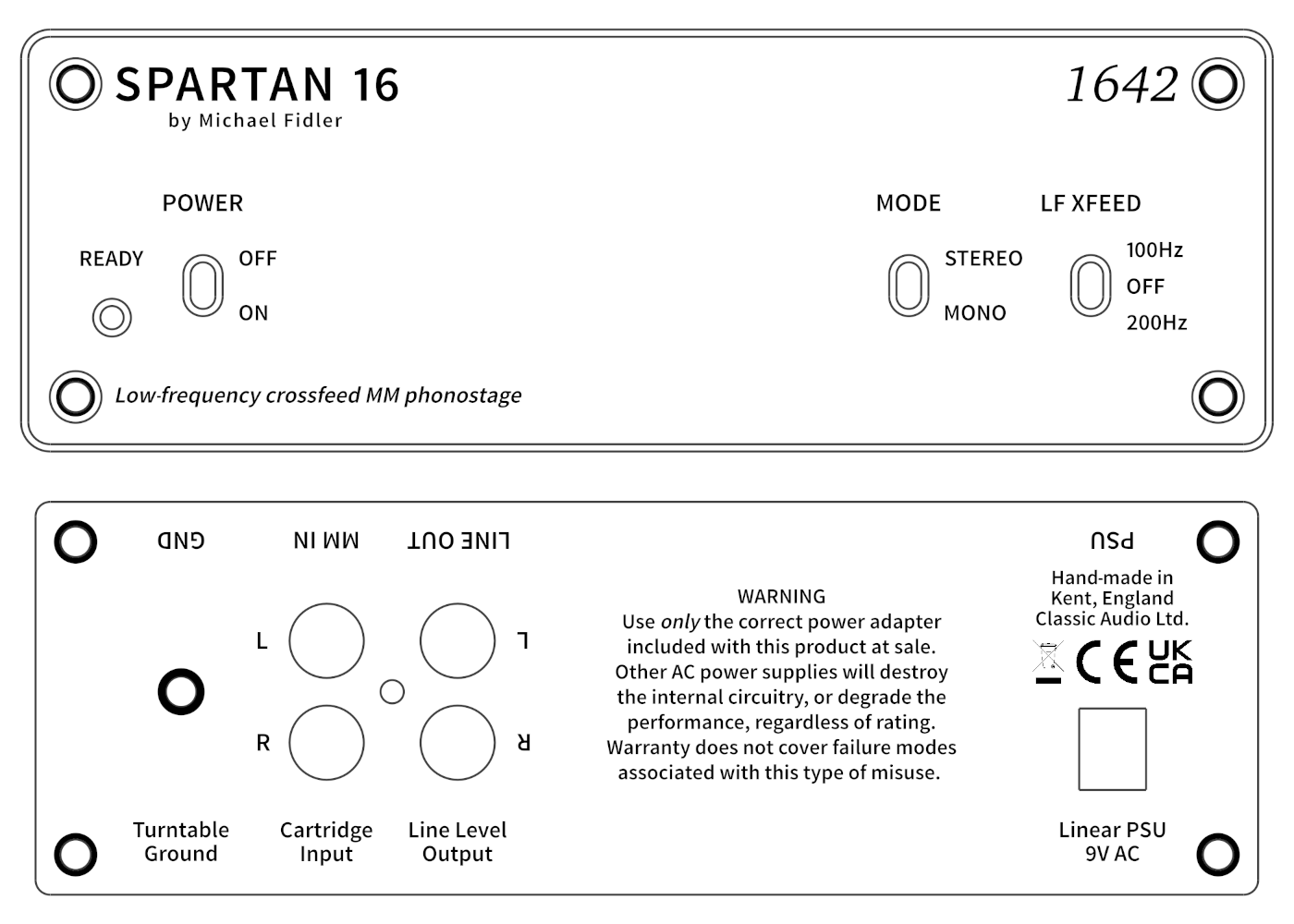 SPARTAN 16 front and rear panels