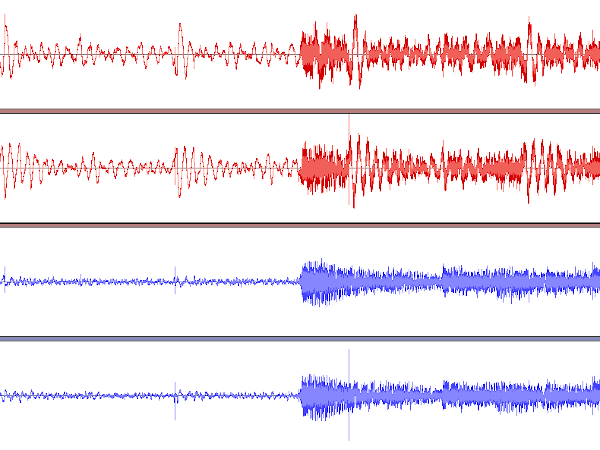 Subsonic filtered waveforms